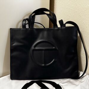 Telfar Navy Blue Tote Bag